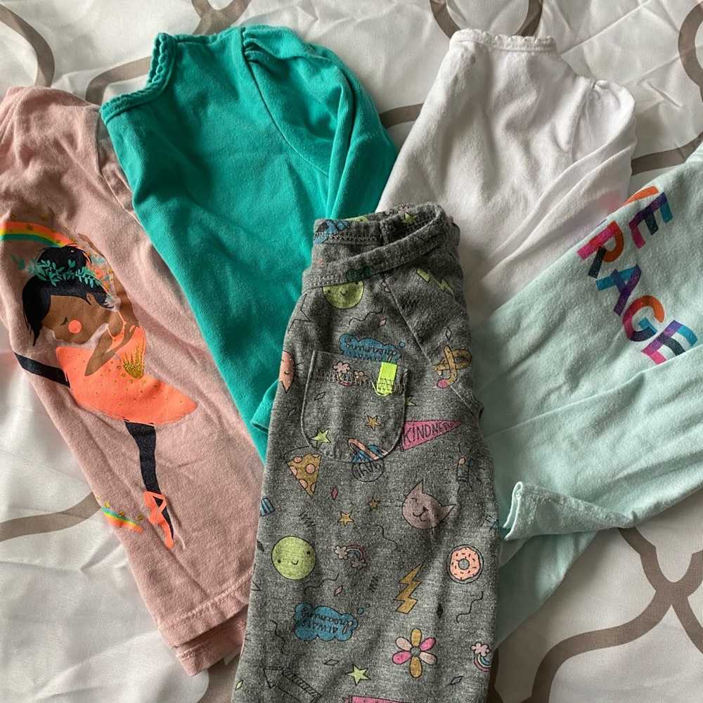 Bundle of 5 2T Toddler Shirts